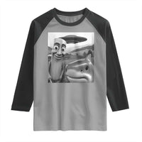Funny Italian Brainrot Meme Raglan Shirt Funny Tung Tung Tung Sahur Tralalero Tralala Selfie