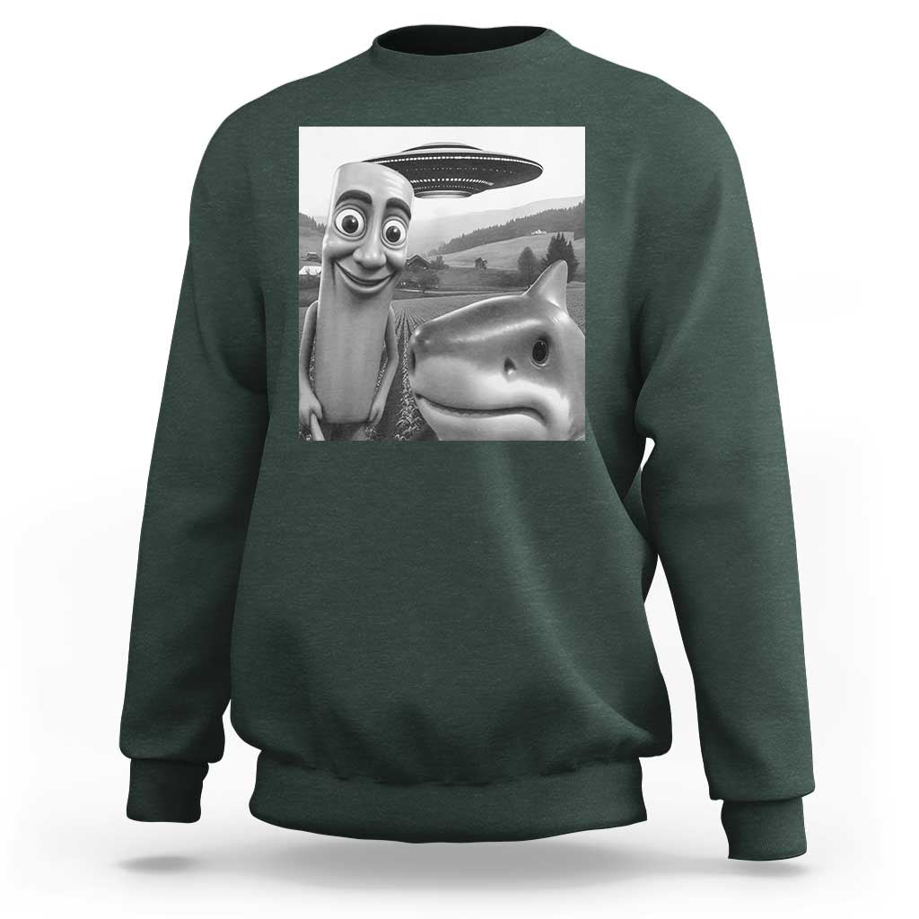 Funny Italian Brainrot Meme Sweatshirt Funny Tung Tung Tung Sahur Tralalero Tralala Selfie