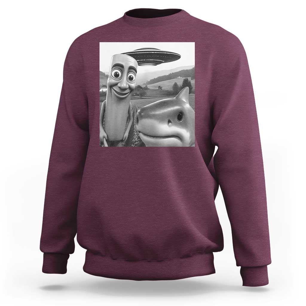 Funny Italian Brainrot Meme Sweatshirt Funny Tung Tung Tung Sahur Tralalero Tralala Selfie