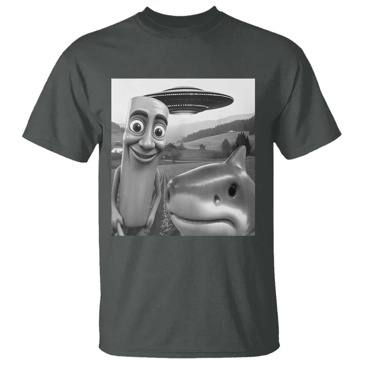 Funny Italian Brainrot Meme T Shirt Funny Tung Tung Tung Sahur Tralalero Tralala Selfie