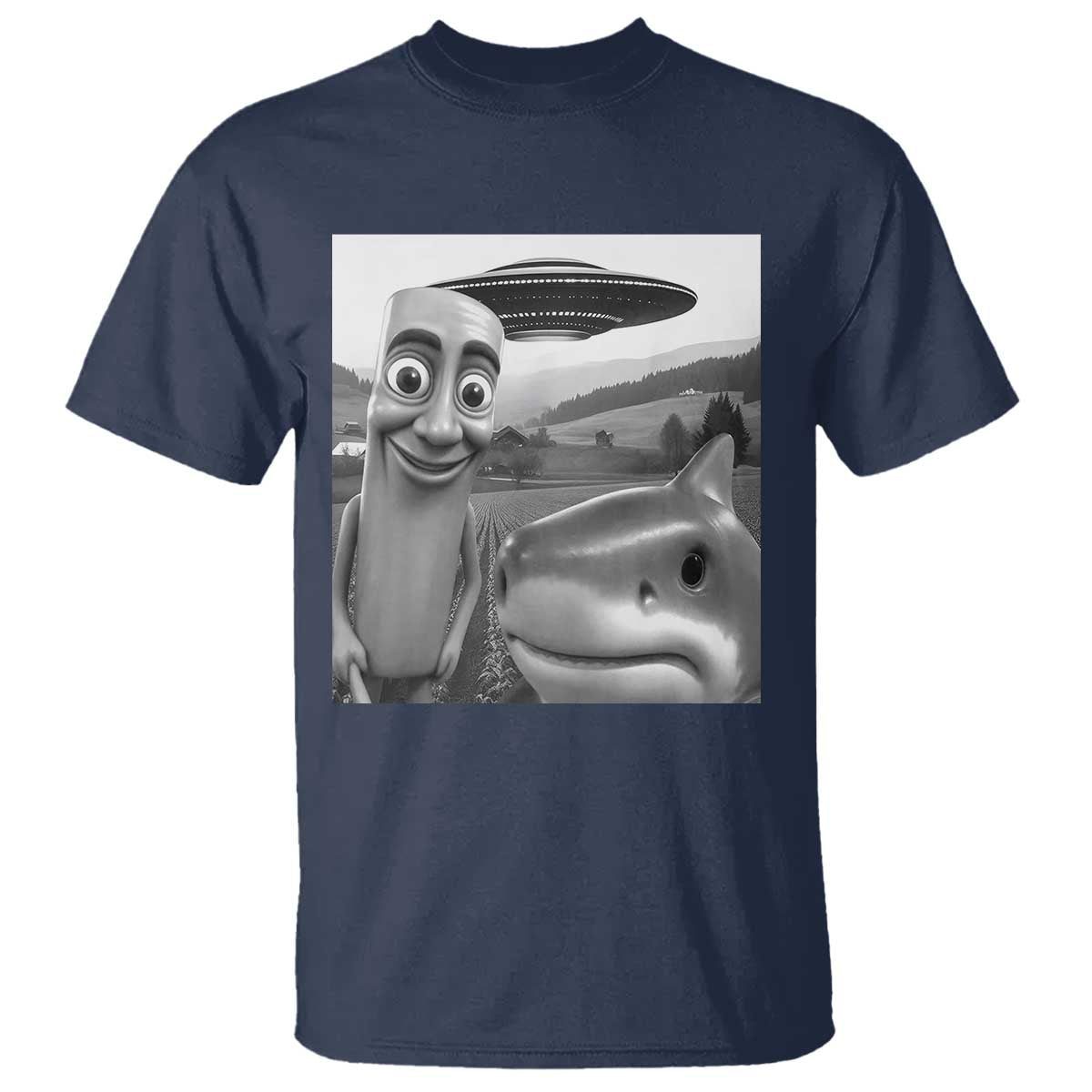 Funny Italian Brainrot Meme T Shirt Funny Tung Tung Tung Sahur Tralalero Tralala Selfie