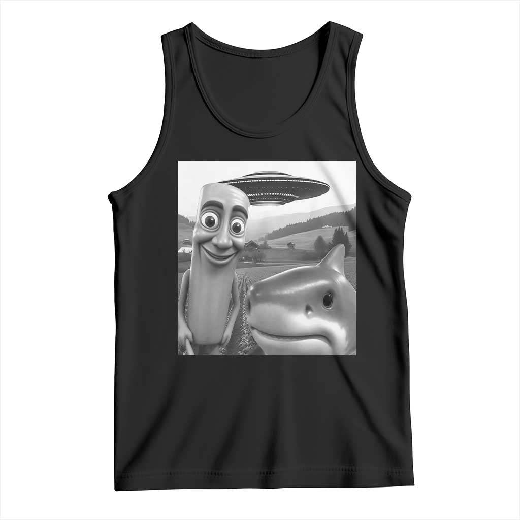 Funny Italian Brainrot Meme Tank Top Funny Tung Tung Tung Sahur Tralalero Tralala Selfie
