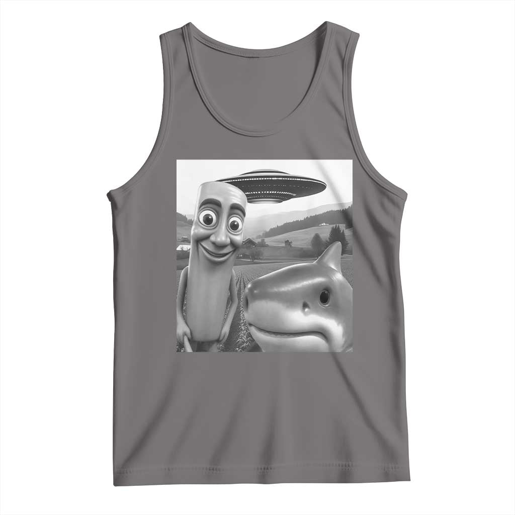 Funny Italian Brainrot Meme Tank Top Funny Tung Tung Tung Sahur Tralalero Tralala Selfie