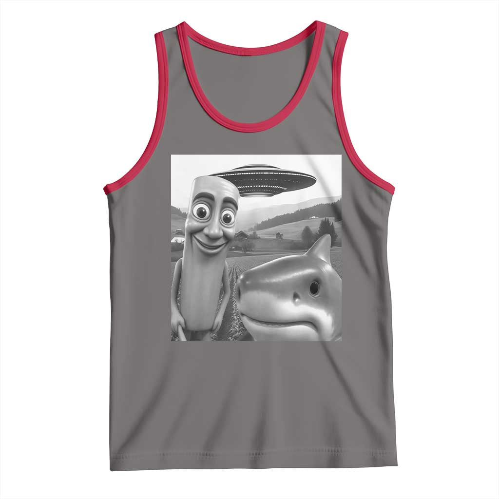 Funny Italian Brainrot Meme Tank Top Funny Tung Tung Tung Sahur Tralalero Tralala Selfie