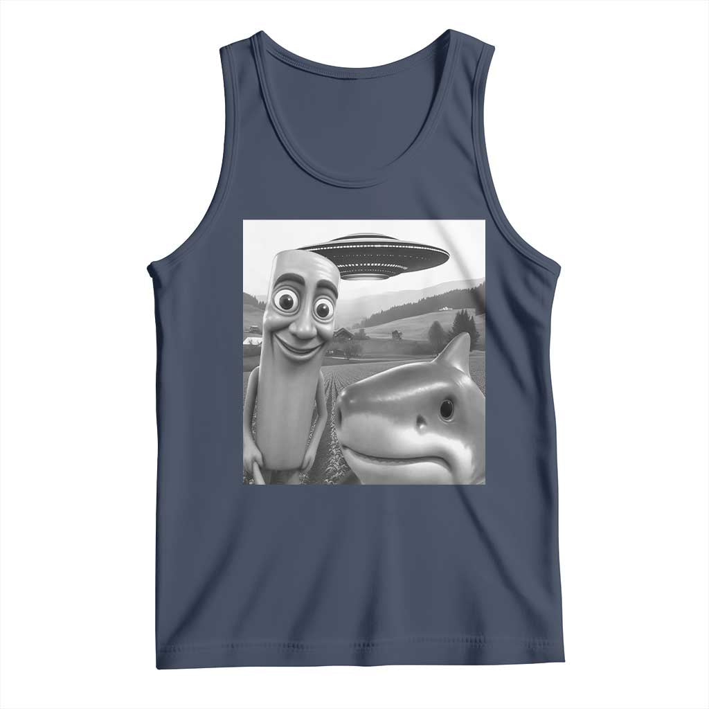 Funny Italian Brainrot Meme Tank Top Funny Tung Tung Tung Sahur Tralalero Tralala Selfie