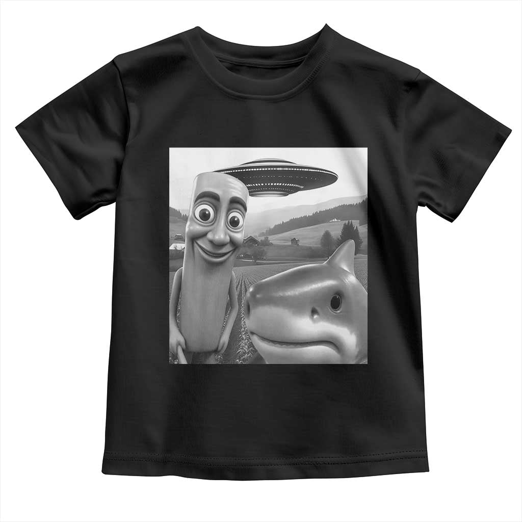 Funny Italian Brainrot Meme Toddler T Shirt Funny Tung Tung Tung Sahur Tralalero Tralala Selfie