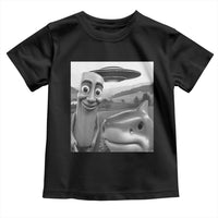 Funny Italian Brainrot Meme Toddler T Shirt Funny Tung Tung Tung Sahur Tralalero Tralala Selfie