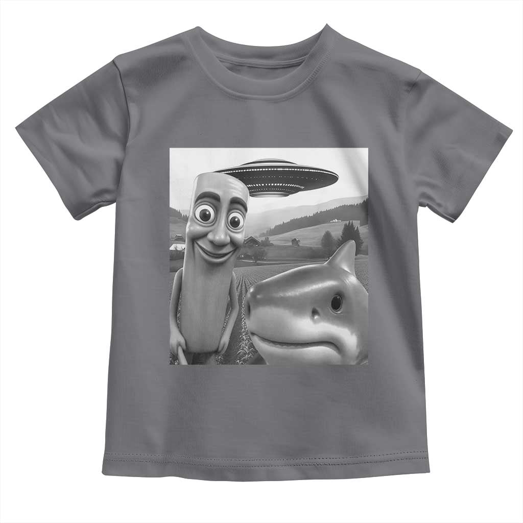 Funny Italian Brainrot Meme Toddler T Shirt Funny Tung Tung Tung Sahur Tralalero Tralala Selfie