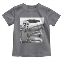 Funny Italian Brainrot Meme Toddler T Shirt Funny Tung Tung Tung Sahur Tralalero Tralala Selfie