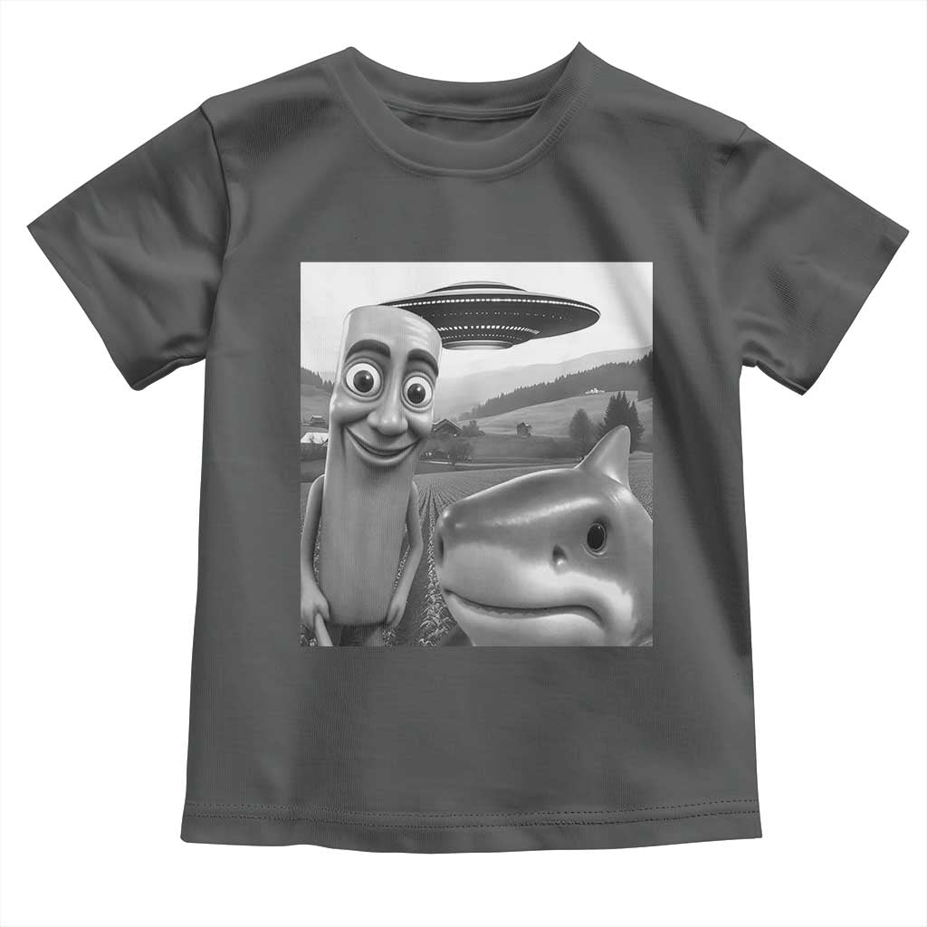 Funny Italian Brainrot Meme Toddler T Shirt Funny Tung Tung Tung Sahur Tralalero Tralala Selfie