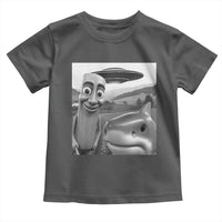 Funny Italian Brainrot Meme Toddler T Shirt Funny Tung Tung Tung Sahur Tralalero Tralala Selfie