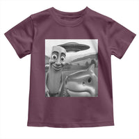 Funny Italian Brainrot Meme Toddler T Shirt Funny Tung Tung Tung Sahur Tralalero Tralala Selfie
