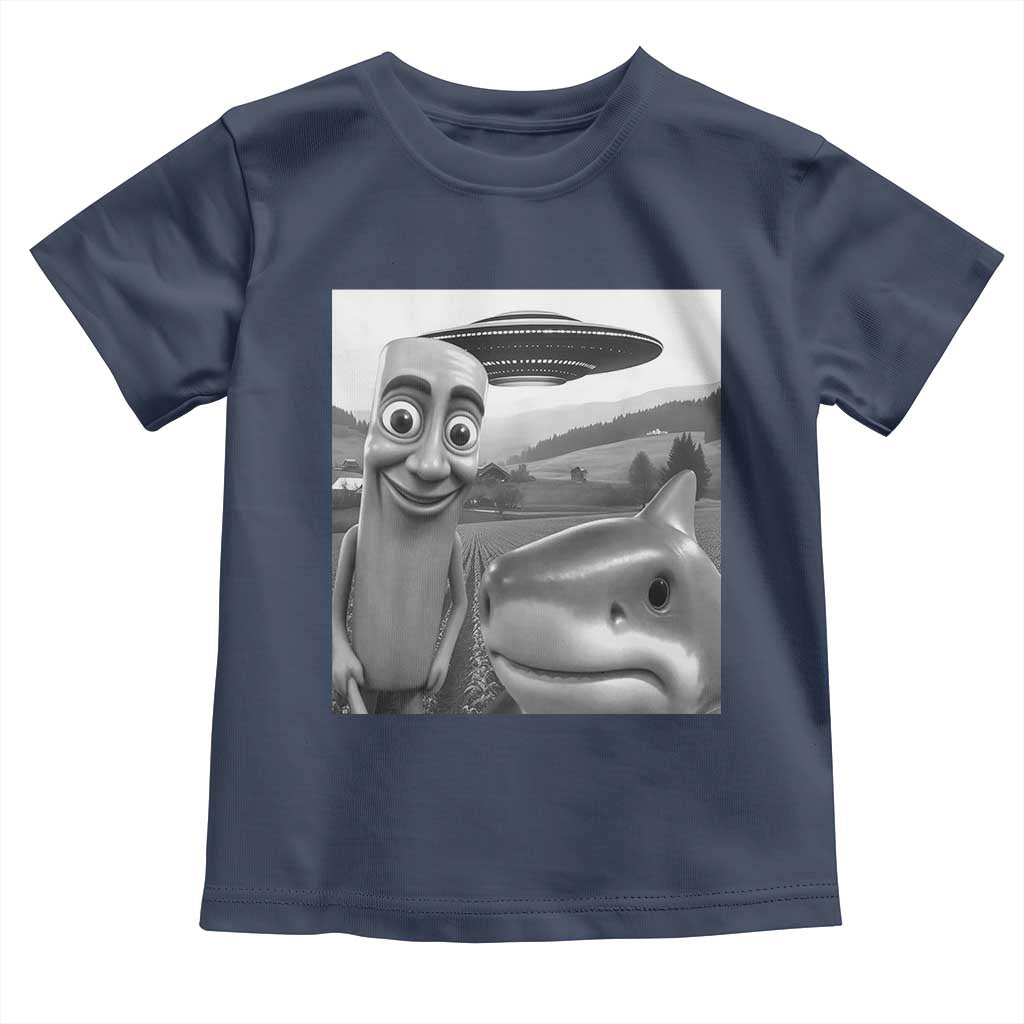 Funny Italian Brainrot Meme Toddler T Shirt Funny Tung Tung Tung Sahur Tralalero Tralala Selfie