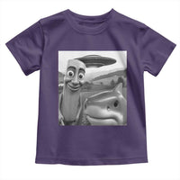 Funny Italian Brainrot Meme Toddler T Shirt Funny Tung Tung Tung Sahur Tralalero Tralala Selfie
