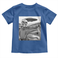 Funny Italian Brainrot Meme Toddler T Shirt Funny Tung Tung Tung Sahur Tralalero Tralala Selfie