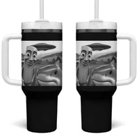 Funny Italian Brainrot Meme Tumbler With Handle Funny Tung Tung Tung Sahur Tralalero Tralala Selfie