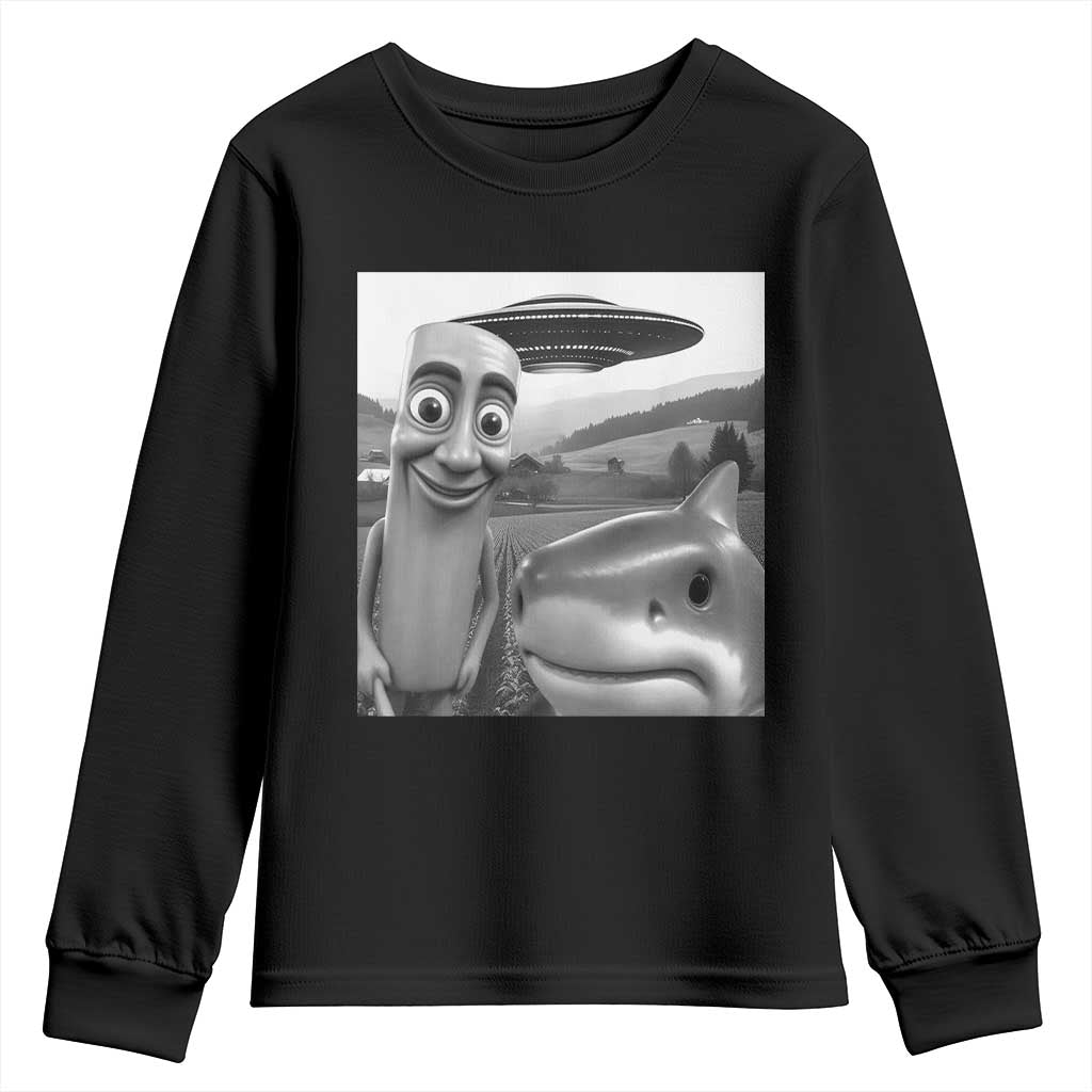 Funny Italian Brainrot Meme Youth Sweatshirt Funny Tung Tung Tung Sahur Tralalero Tralala Selfie