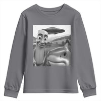 Funny Italian Brainrot Meme Youth Sweatshirt Funny Tung Tung Tung Sahur Tralalero Tralala Selfie
