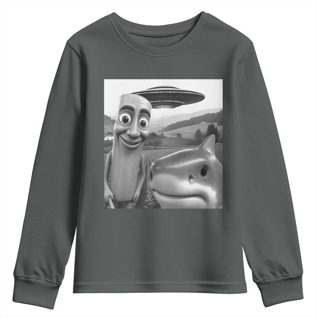 Funny Italian Brainrot Meme Youth Sweatshirt Funny Tung Tung Tung Sahur Tralalero Tralala Selfie