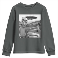 Funny Italian Brainrot Meme Youth Sweatshirt Funny Tung Tung Tung Sahur Tralalero Tralala Selfie