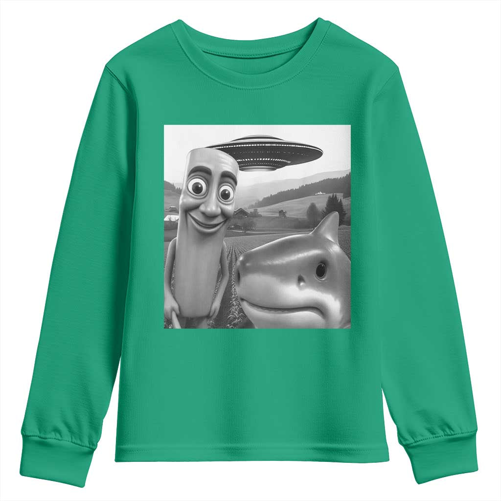 Funny Italian Brainrot Meme Youth Sweatshirt Funny Tung Tung Tung Sahur Tralalero Tralala Selfie
