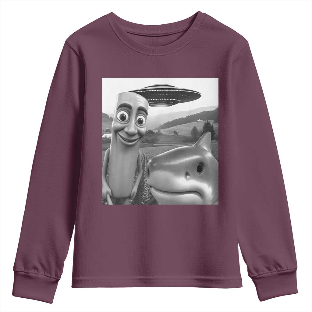 Funny Italian Brainrot Meme Youth Sweatshirt Funny Tung Tung Tung Sahur Tralalero Tralala Selfie