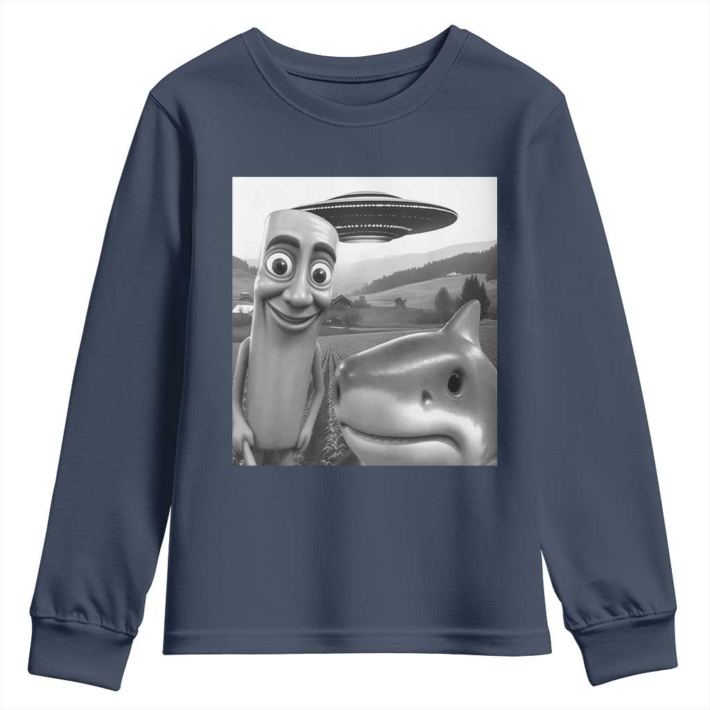Funny Italian Brainrot Meme Youth Sweatshirt Funny Tung Tung Tung Sahur Tralalero Tralala Selfie
