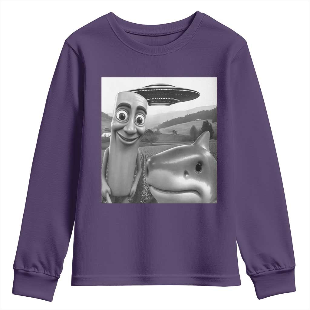 Funny Italian Brainrot Meme Youth Sweatshirt Funny Tung Tung Tung Sahur Tralalero Tralala Selfie