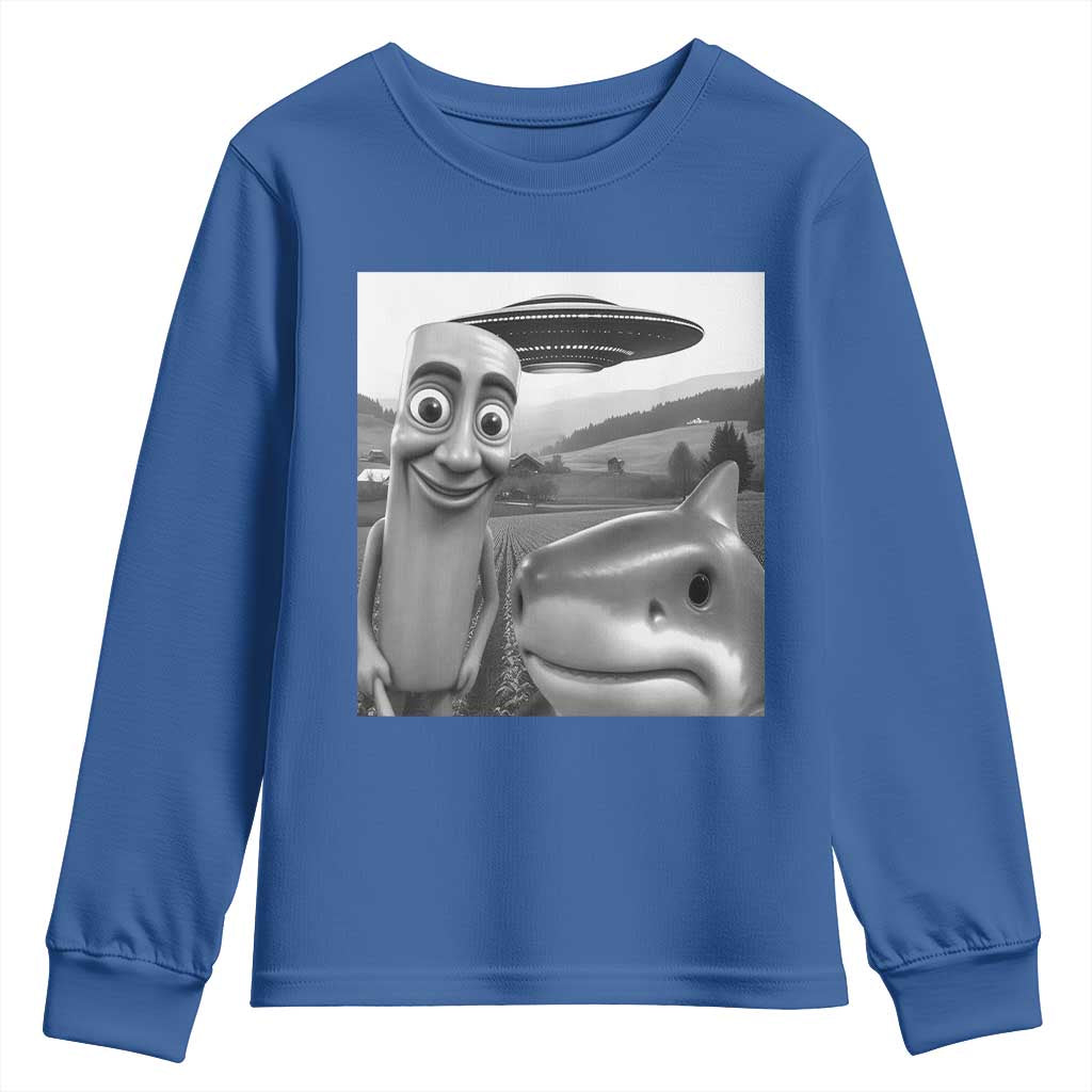 Funny Italian Brainrot Meme Youth Sweatshirt Funny Tung Tung Tung Sahur Tralalero Tralala Selfie