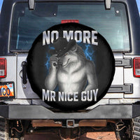 Funny Alpha Wolf Spare Tire Cover No More Mr Nice Guy Unhinged Brainrot Meme Vintage Bootleg - Wonder Print Shop