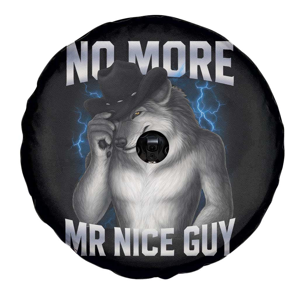 Funny Alpha Wolf Spare Tire Cover No More Mr Nice Guy Unhinged Brainrot Meme Vintage Bootleg - Wonder Print Shop