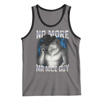 Funny Alpha Wolf Tank Top No More Mr Nice Guy Unhinged Brainrot Meme Vintage Bootleg - Wonder Print Shop