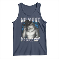 Funny Alpha Wolf Tank Top No More Mr Nice Guy Unhinged Brainrot Meme Vintage Bootleg - Wonder Print Shop