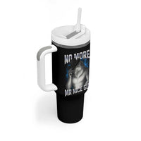 Funny Alpha Wolf Tumbler With Handle No More Mr Nice Guy Unhinged Brainrot Meme Vintage Bootleg - Wonder Print Shop