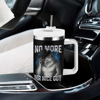 Funny Alpha Wolf Tumbler With Handle No More Mr Nice Guy Unhinged Brainrot Meme Vintage Bootleg - Wonder Print Shop