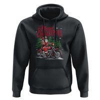 Christmas Motorcycle Santa Hoodie Funny Motorbike Rider Grandpa Merry Xmas