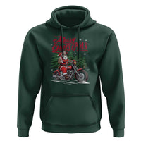 Christmas Motorcycle Santa Hoodie Funny Motorbike Rider Grandpa Merry Xmas