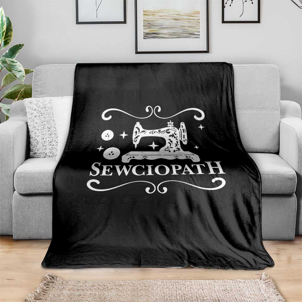 Sewing Lover Throw Blanket Sewciopath Quilter Gift