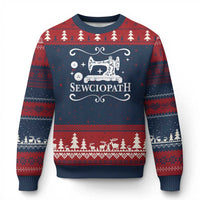 Sewing Lover Ugly Christmas Sweater Sewciopath Quilter Gift
