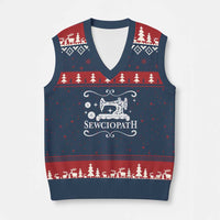 Sewing Lover V-Neck Knit Sweater Vest Sewciopath Quilter Gift