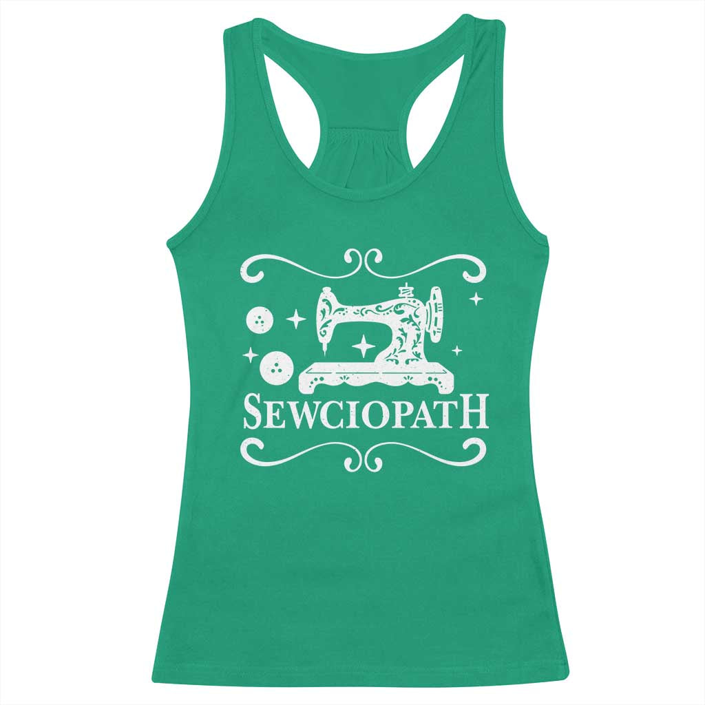 Sewing Lover Racerback Tank Top Sewciopath Quilter Gift