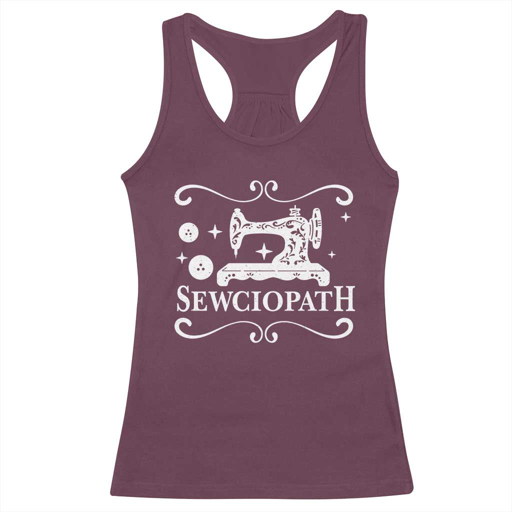 Sewing Lover Racerback Tank Top Sewciopath Quilter Gift