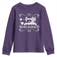 Sewing Lover Youth Sweatshirt Sewciopath Quilter Gift