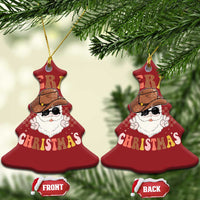 Cowboy Christmas Ornament Vintage 90s Western Groovy Santa Claus Xmas Vibes - Wonder Print Shop