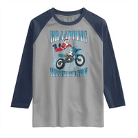 Dirt Bike Christmas Raglan Shirt Brraaap Funny Motocross Biker Xmas Gift