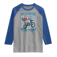 Dirt Bike Christmas Raglan Shirt Brraaap Funny Motocross Biker Xmas Gift