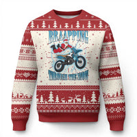 Dirt Bike Christmas Ugly Christmas Sweater Brraaap Funny Motocross Biker Xmas Gift - Wonder Print Shop