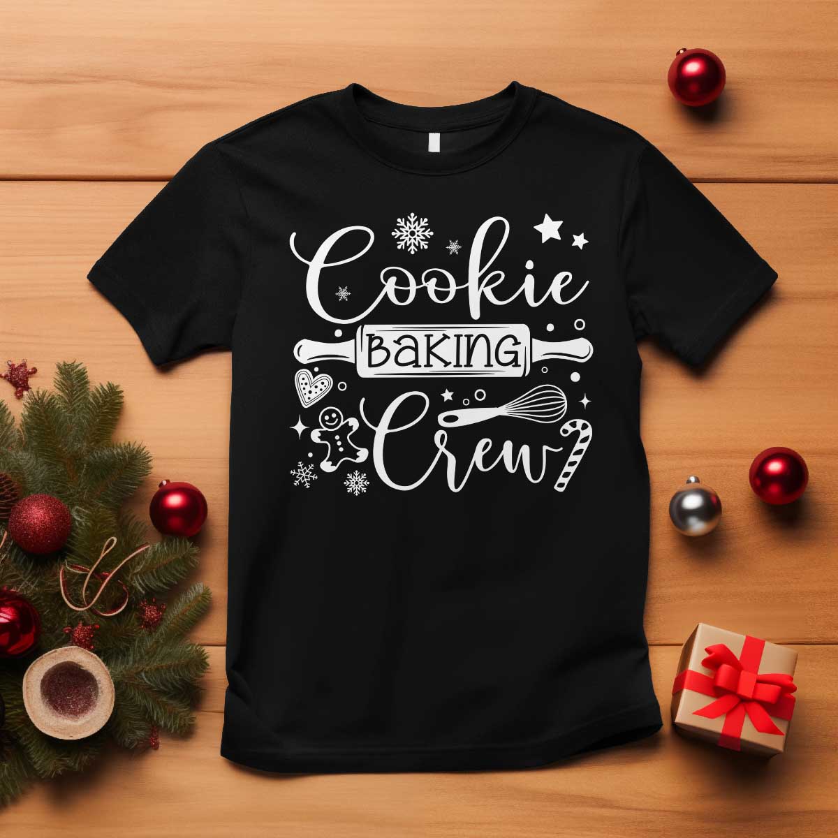 Family Baking Team T Shirt Funny Cookie Christmas Cookie Baking Crew - Wonder Print Shop