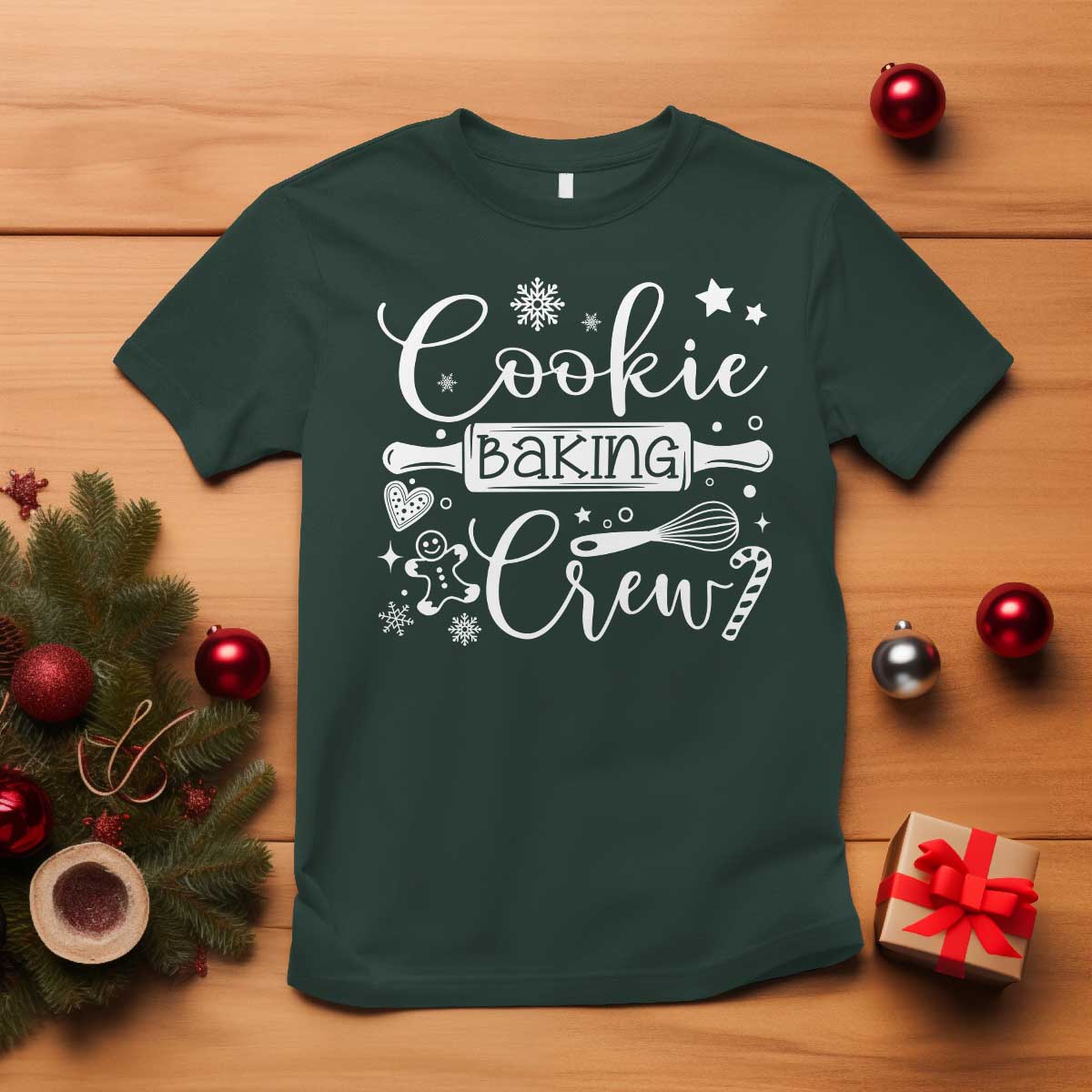 Family Baking Team T Shirt Funny Cookie Christmas Cookie Baking Crew - Wonder Print Shop