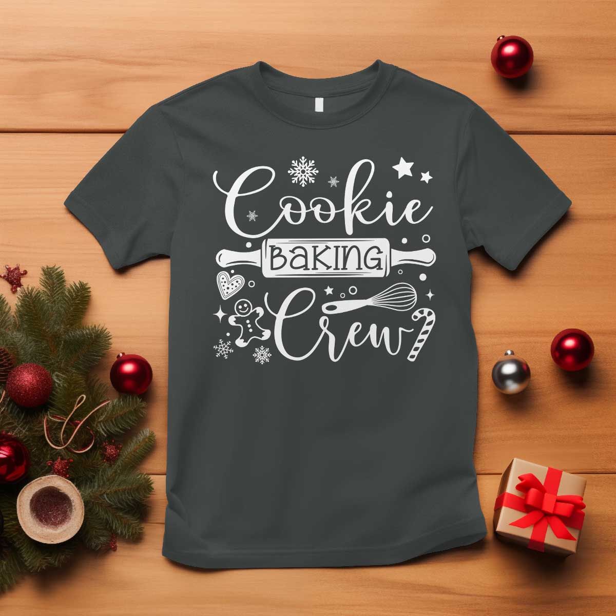 Family Baking Team T Shirt Funny Cookie Christmas Cookie Baking Crew - Wonder Print Shop